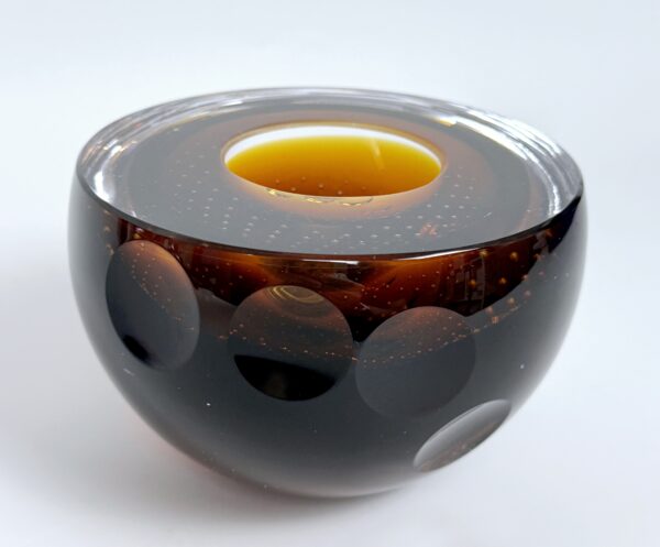 Křišťálová miska topaz 12,5 x 8,5 cm - Pavel Havelka - Image 3