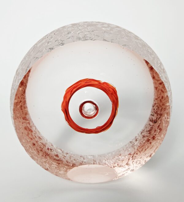 Skleněný objekt dekorace "Oko" čiré 13x7 cm - Pavel Havelka - Image 3