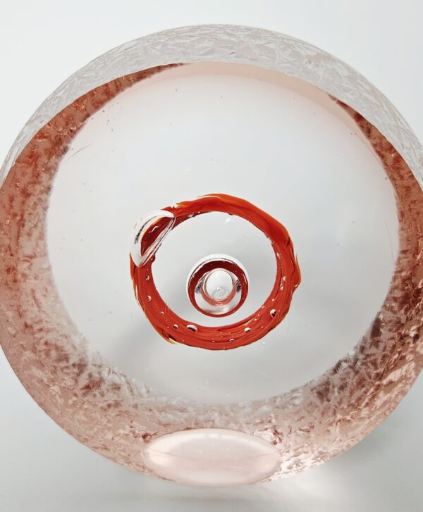 Skleněný objekt dekorace "Oko" čiré 13x7 cm - Pavel Havelka - Image 2