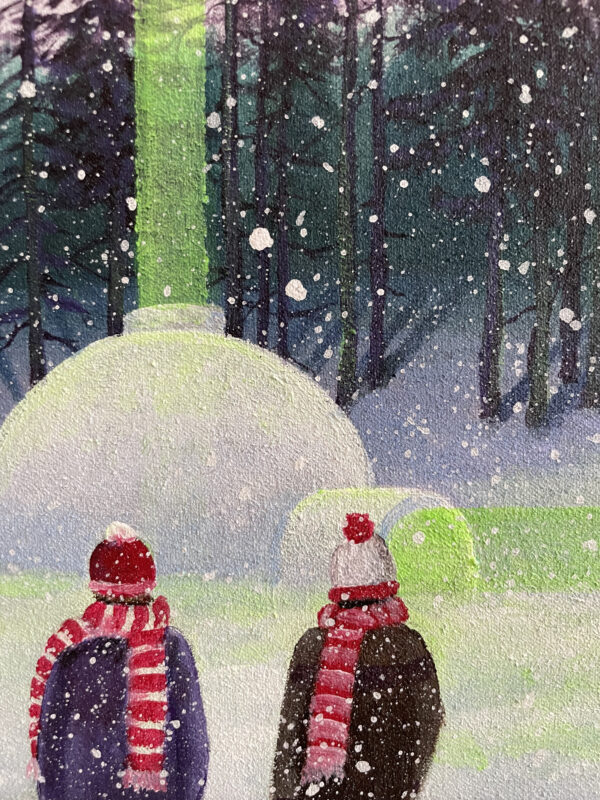 Obraz "Reaching North Pole" 20 x 25 cm - Barbora Dohnalová - Image 2