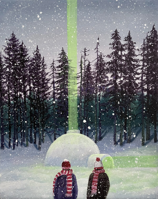 Obraz "Reaching North Pole" 20 x 25 cm - Barbora Dohnalová