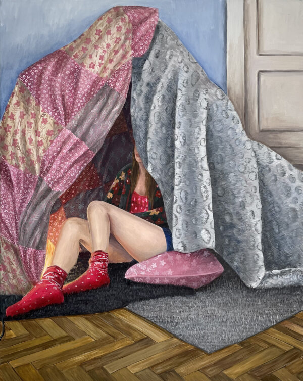 Obraz "Blanket Forts and Daydreaming" 80 x 100 cm - Barbora Dohnalová