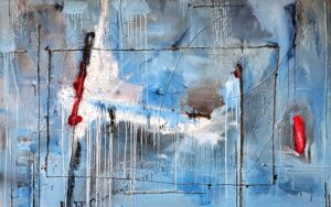 Obraz "Čím dál tím křehčí vztahy (úplně jiné druhy)" 95 x 150 cm - Robert Šafarčík