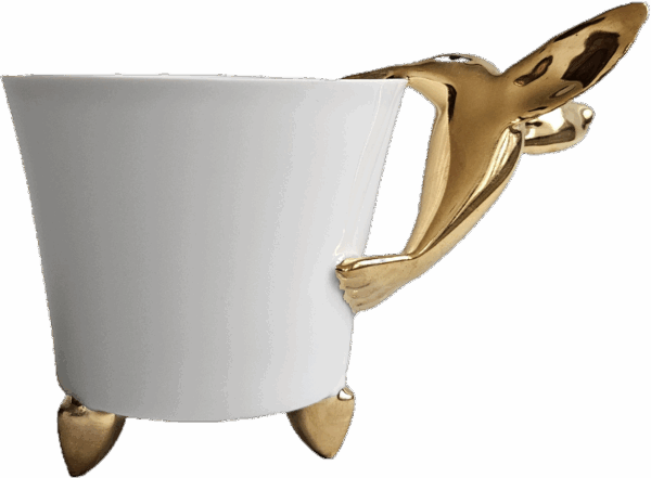 Goldfinger porcelánový hrnek kolibřík zlatý - 0,3 l