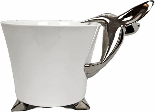 Goldfinger porcelánový hrnek kolibřík platinový - 0,3 l - Image 5