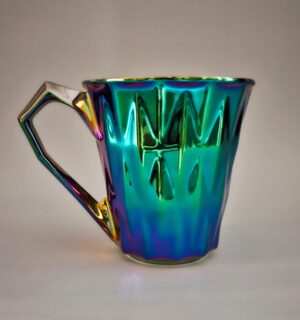 Goldfinger porcelánový hrnek Diamond Maxi titan zelený - 0,55 l
