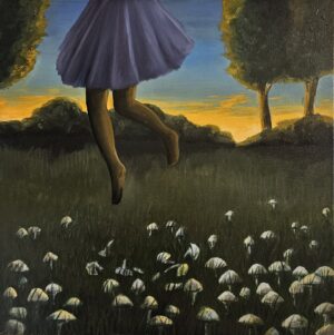 Obraz "Mushroom dance" 50 x 50 cm - Barbora Dohnalová