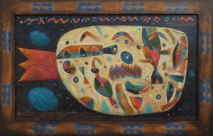Obraz "Letěla kometa" 89x140 cm - Michal Halva