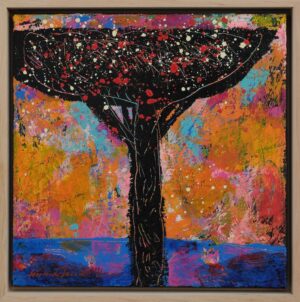 Obraz "Kvetoucí strom" 30x30 cm - Michal Halva