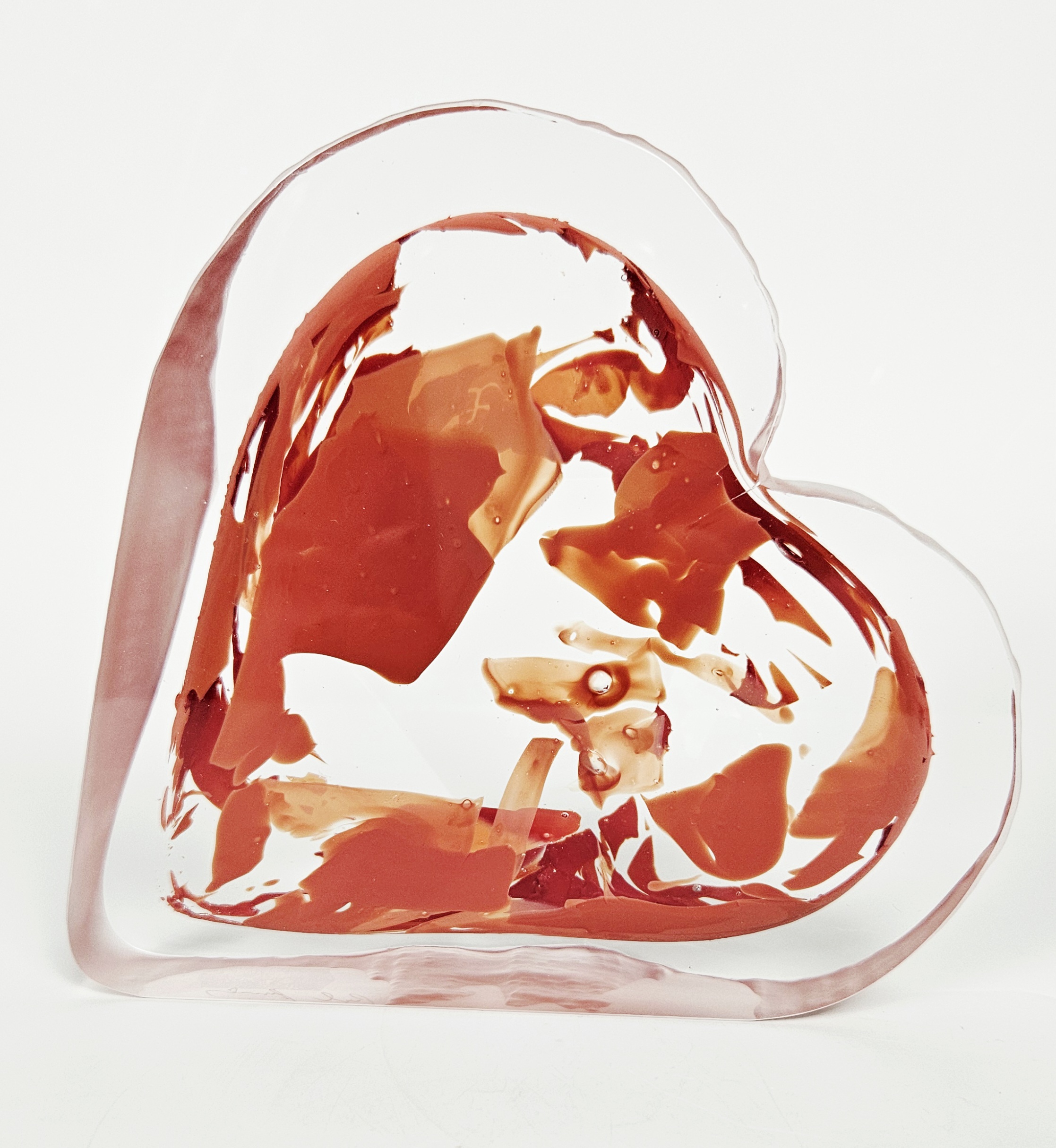 Křišťálové srdce broušené z hutního skla - Pavel Havelka - Obrázek 4