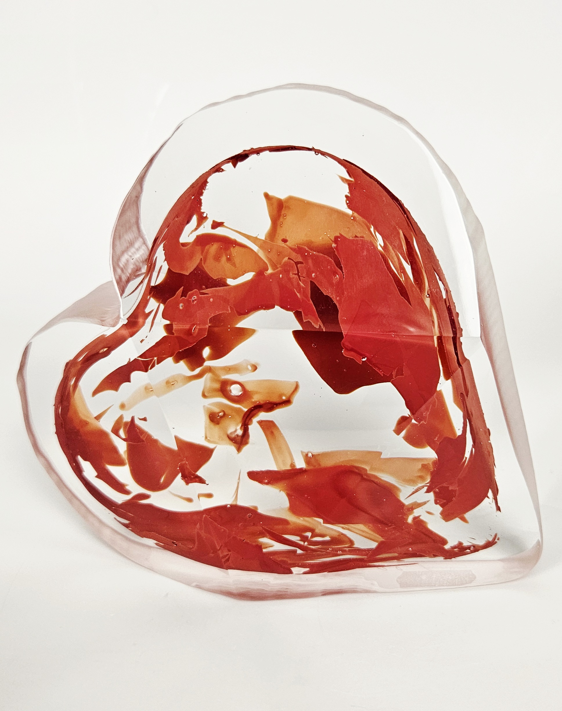 Křišťálové srdce broušené z hutního skla - Pavel Havelka - Obrázek 5