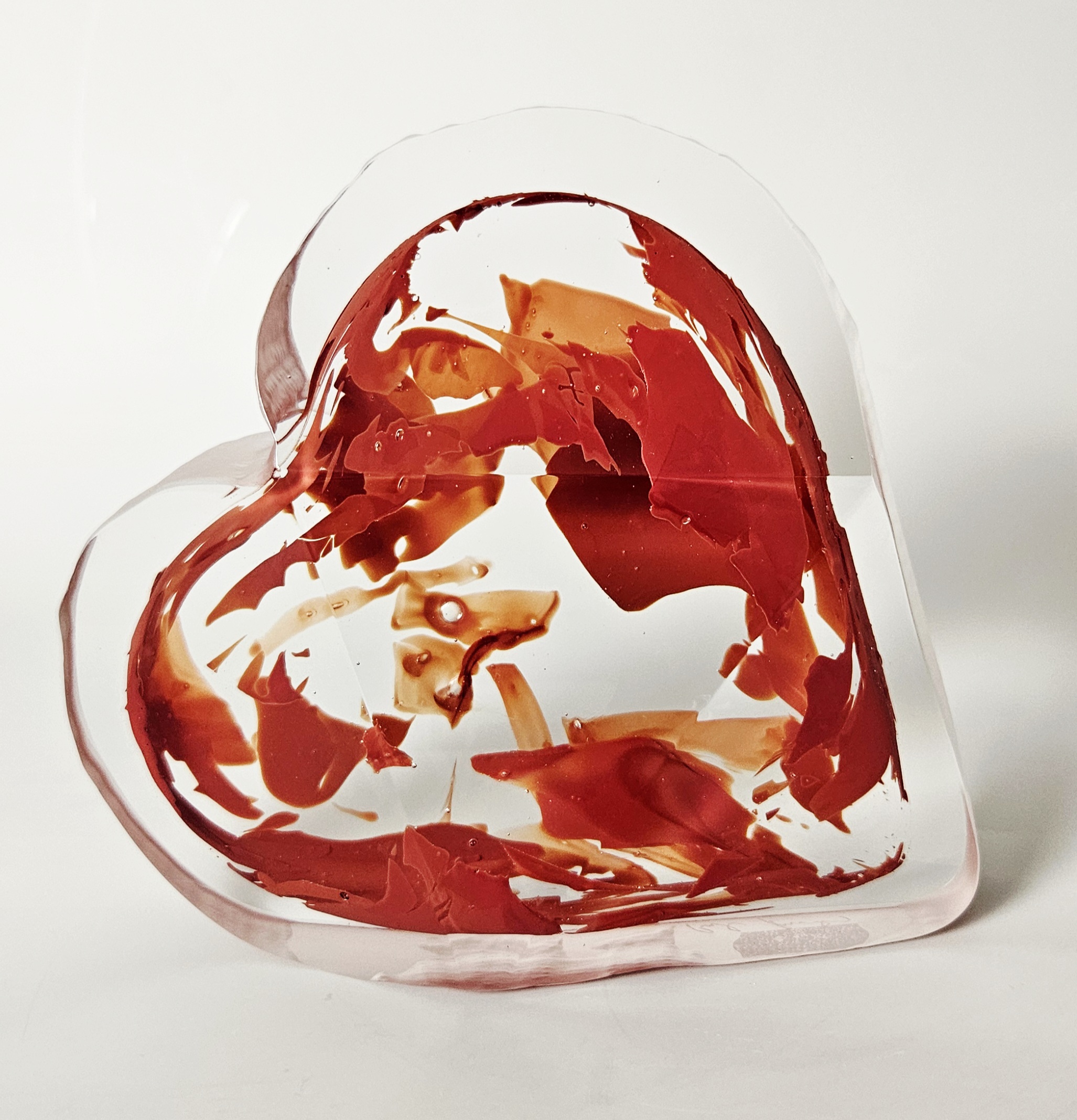 Křišťálové srdce broušené z hutního skla - Pavel Havelka - Obrázek 6