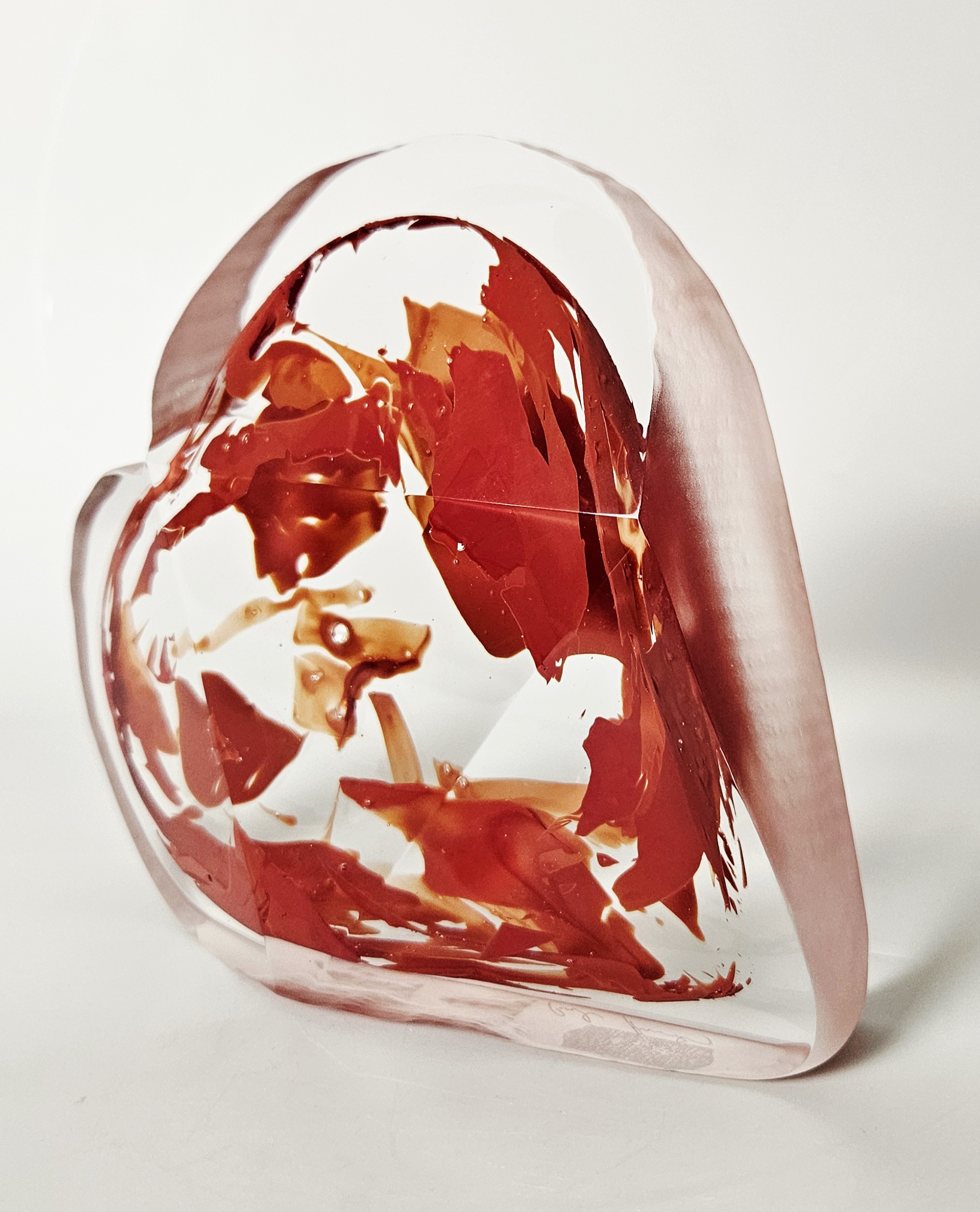 Křišťálové srdce broušené z hutního skla - Pavel Havelka - Obrázek 7