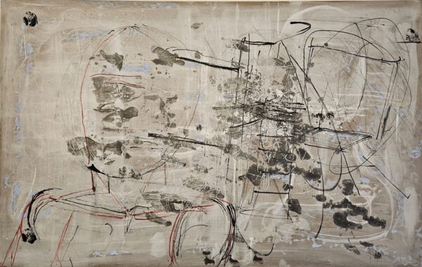 Obraz "Setkání v meziprostoru" 83 x 132 cm  - Josef Duchan