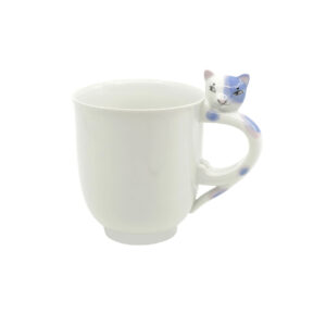 Goldfinger porcelánový hrnek kočka modro-růžová - 0,4 l