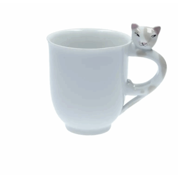 Goldfinger porcelánový hrnek kočka hnědá - 0,4 l