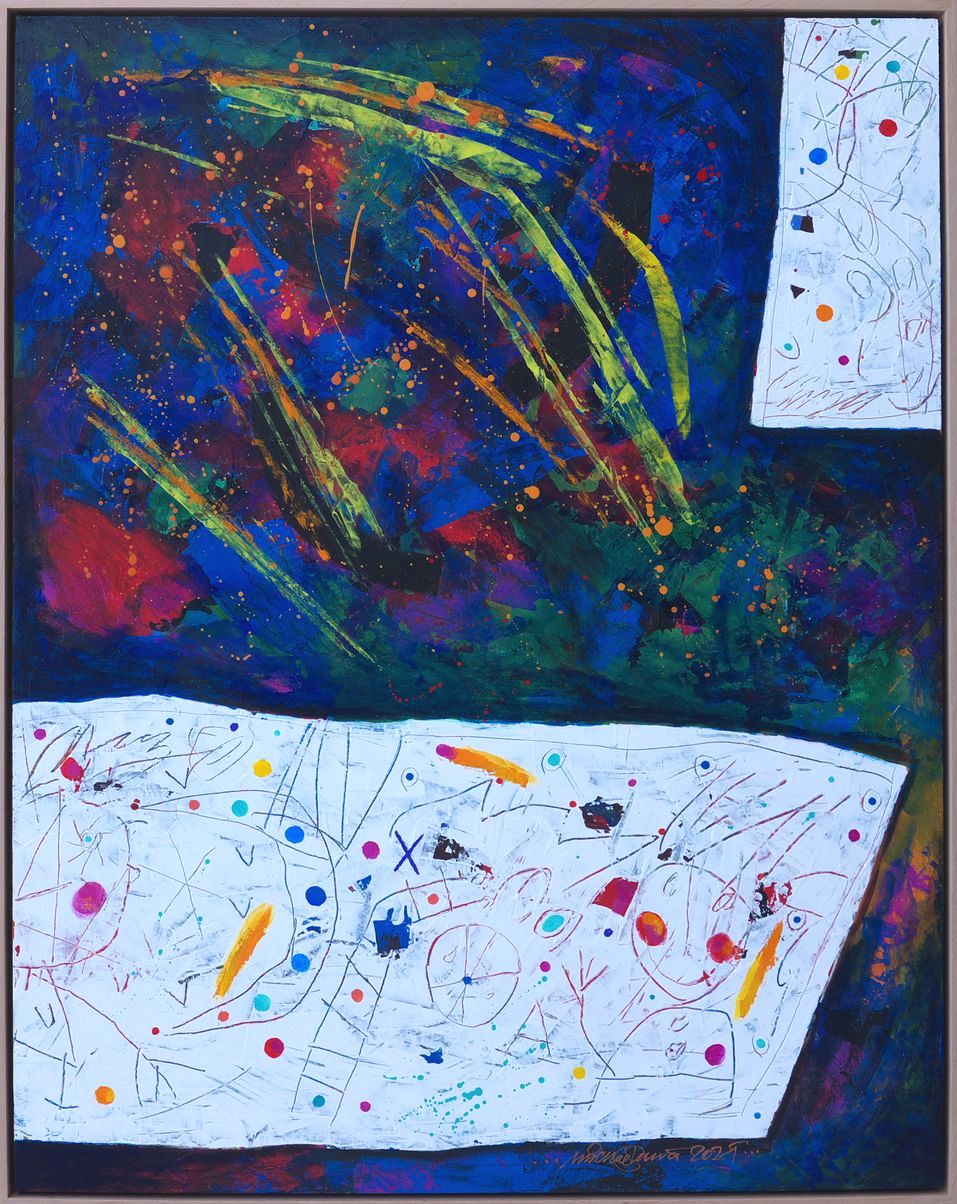 Obraz „Pozorování Perseid“ 98×78 cm – Michal Halva