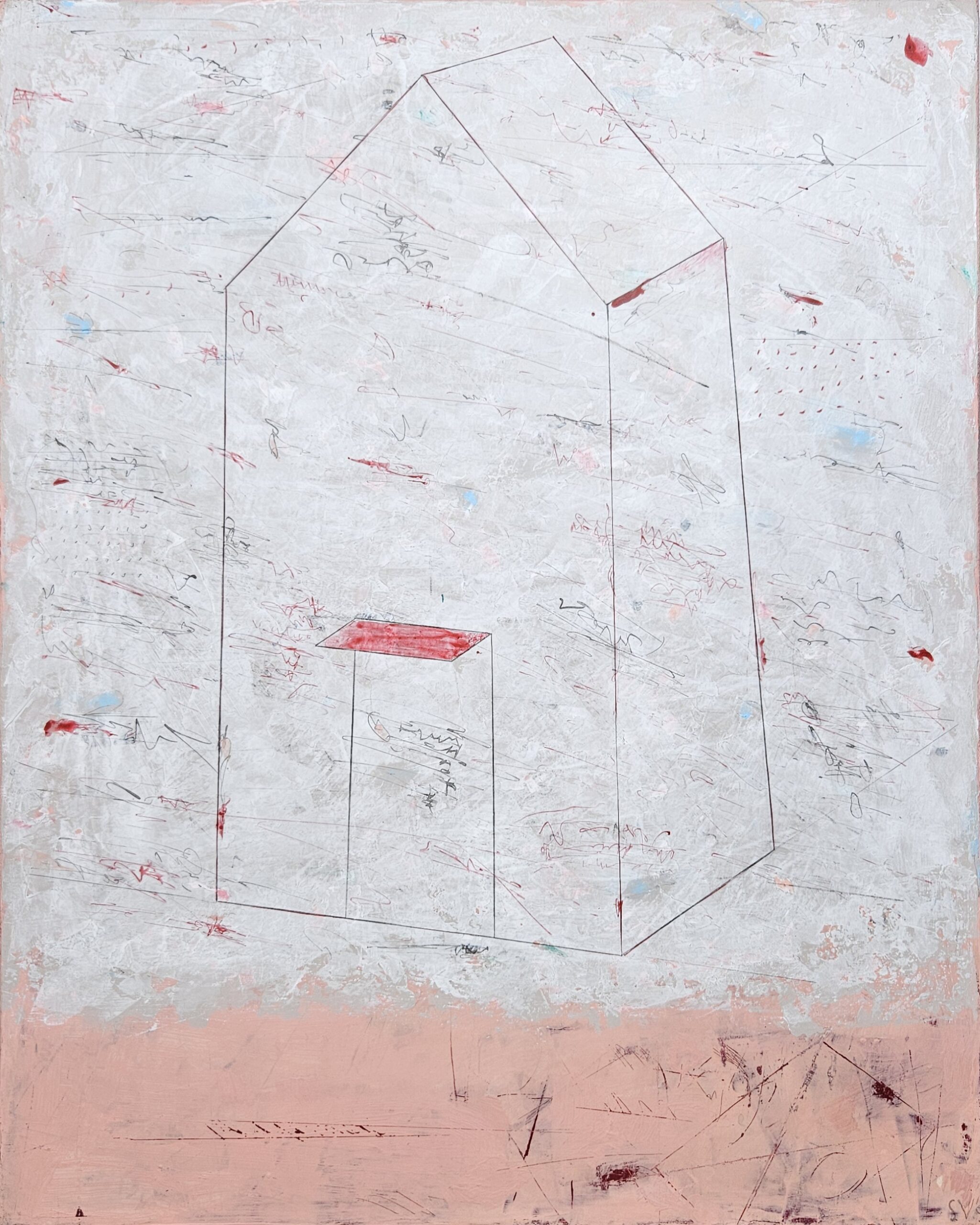Obraz „Červená stříška“ 50 x 40 cm – Jan Svoboda