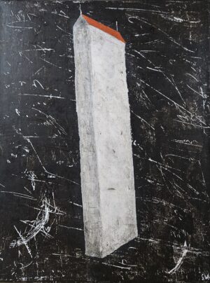 Obraz "Rustikální mrakodrap" 45 x 35 cm - Jan Svoboda