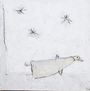 Obraz "Noční pták" 30 x 30 cm - Jan Svoboda