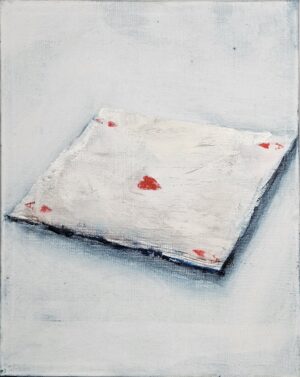 Obraz "Láska nebeská je divoká karta" 50x40 cm - Oldřich Tichý