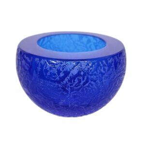 Křišťálová miska "Modrá" 12 x 8 cm - Pavel Havelka