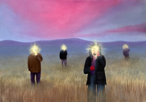 Obraz "Shooting fireflies" 70 x 100 cm - Barbora Dohnalová