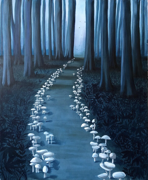 Obraz "Glowing forest" 110 x 90 cm - Barbora Dohnalová