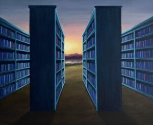 Obraz "Passage between words" 90 x 110 cm - Barbora Dohnalová