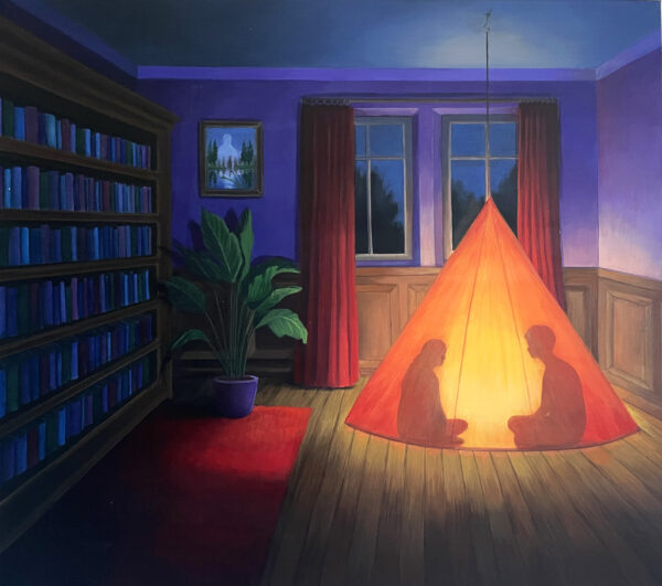 Obraz "Storytime" 110 x 115 cm - Barbora Dohnalová