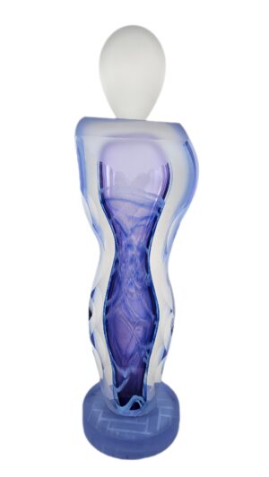 Skleněná socha z hutního skla "Tanečnice" - Pavel Havelka