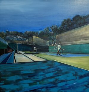 Obraz "Tenis" 100 x 100 cm - Jitka Nesnídalová