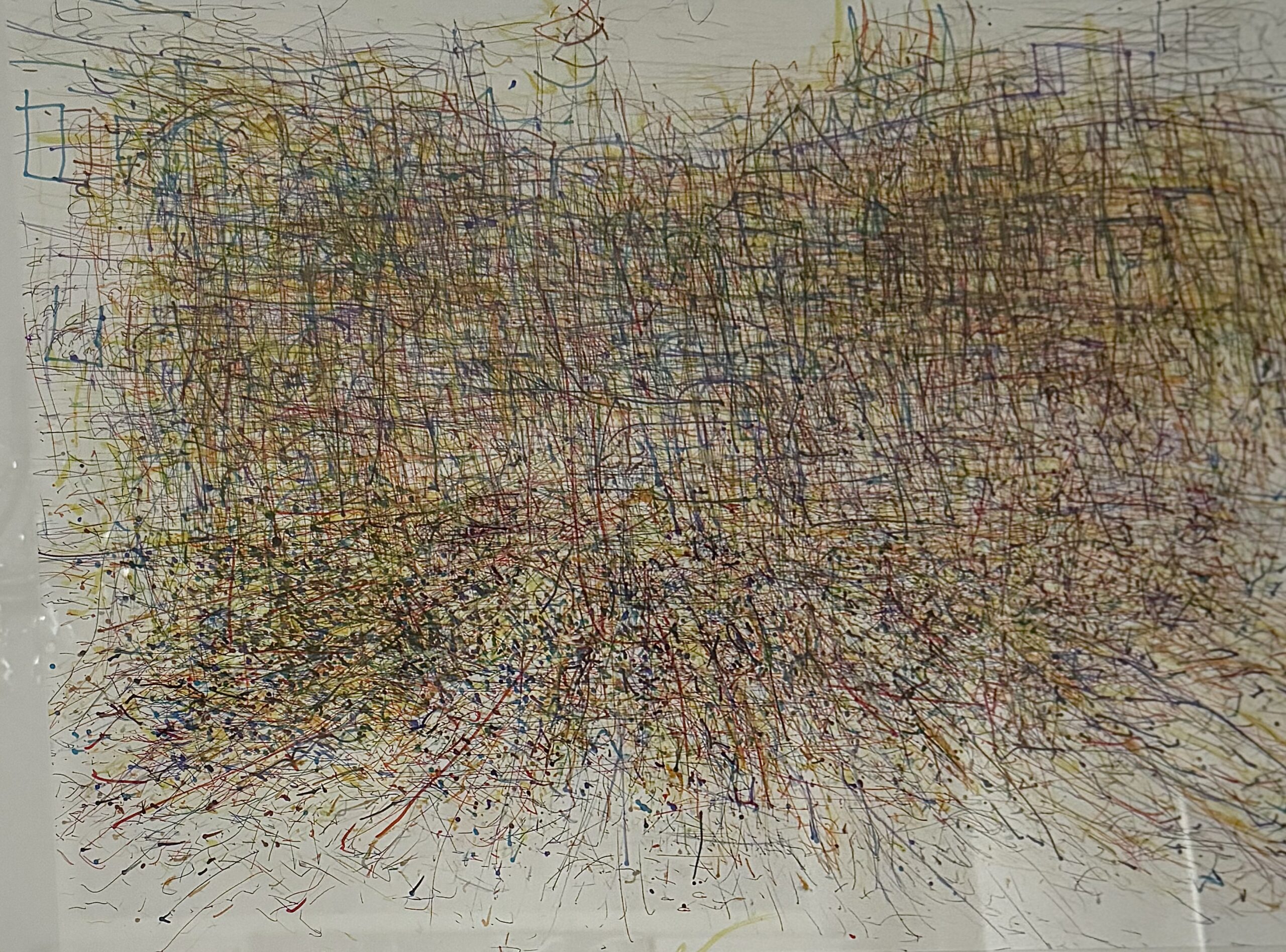 Kresba „Fantazie v modrém“ 90 x 70 cm – Josef Duchan
