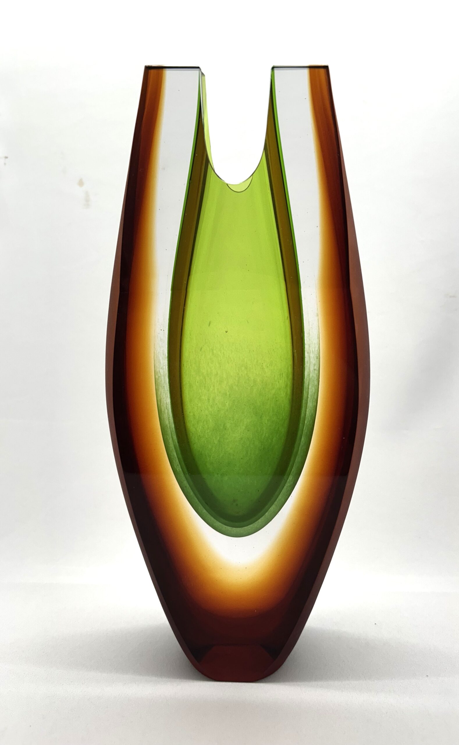 Skleněná broušená váza z hutního skla "Vodní svět" - Pavel Havelka - Obrázek 3