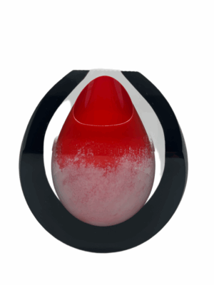 Skleněná broušená váza z hutního skla "Soumrak" - Pavel Havelka