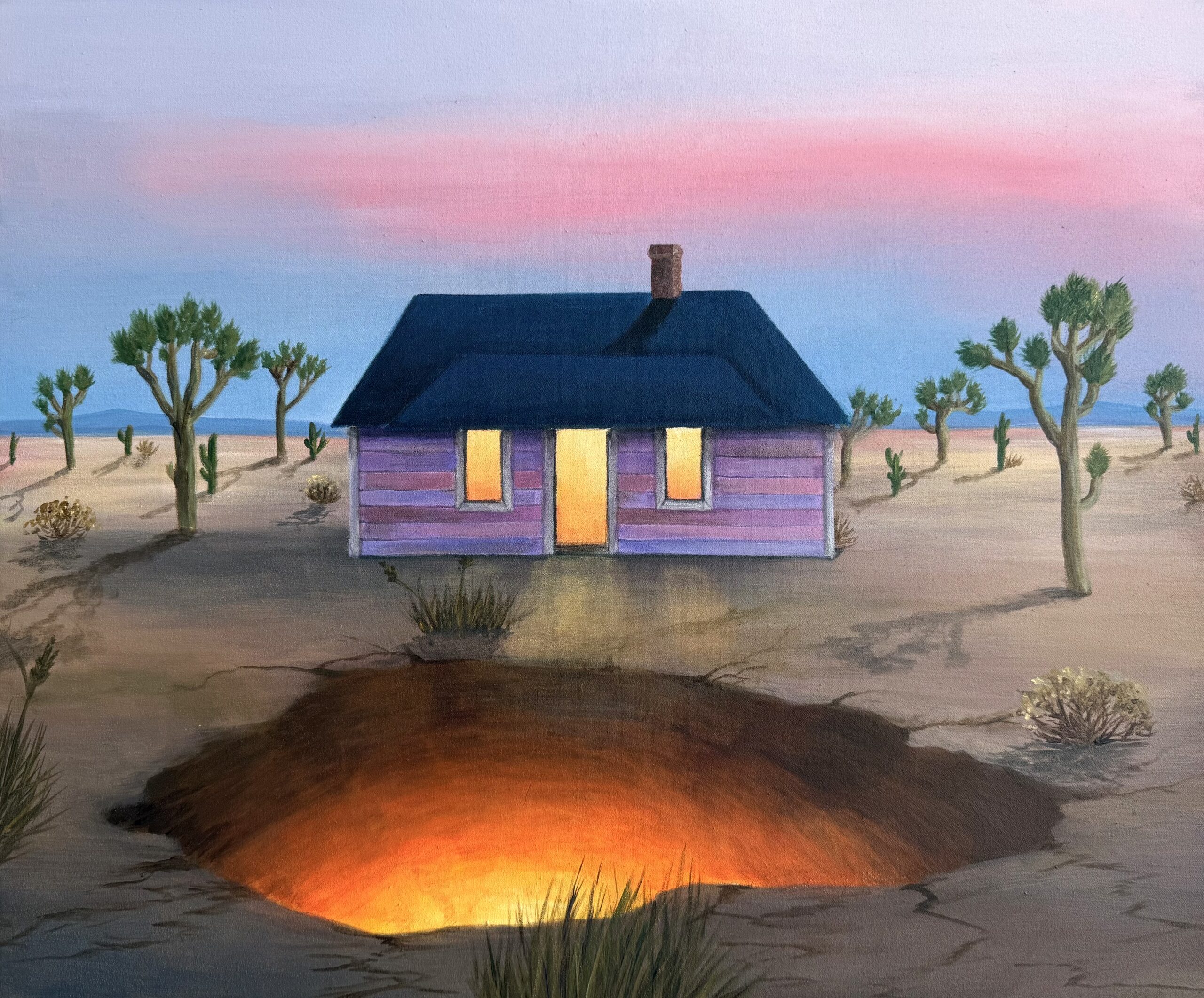 Obraz "The hearth below" 60 x 50 cm - Barbora Dohnalová