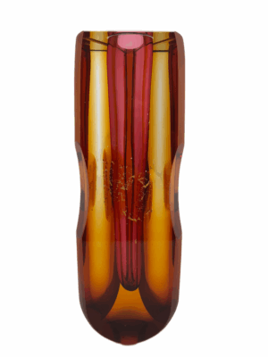 Skleněná broušená váza z hutního skla "Svatý grál" - Pavel Havelka