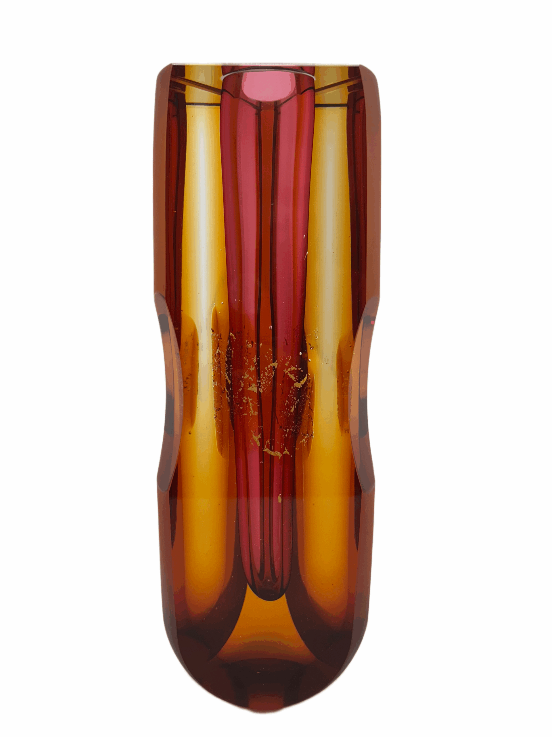 Skleněná broušená váza z hutního skla "Svatý grál" - Pavel Havelka