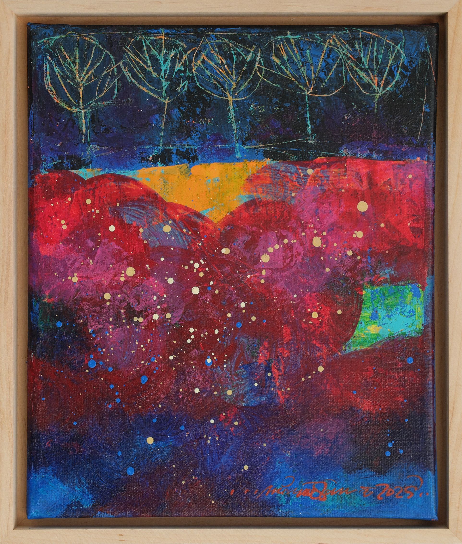 Obraz „Stromořadí“ 30×25 cm – Michal Halva