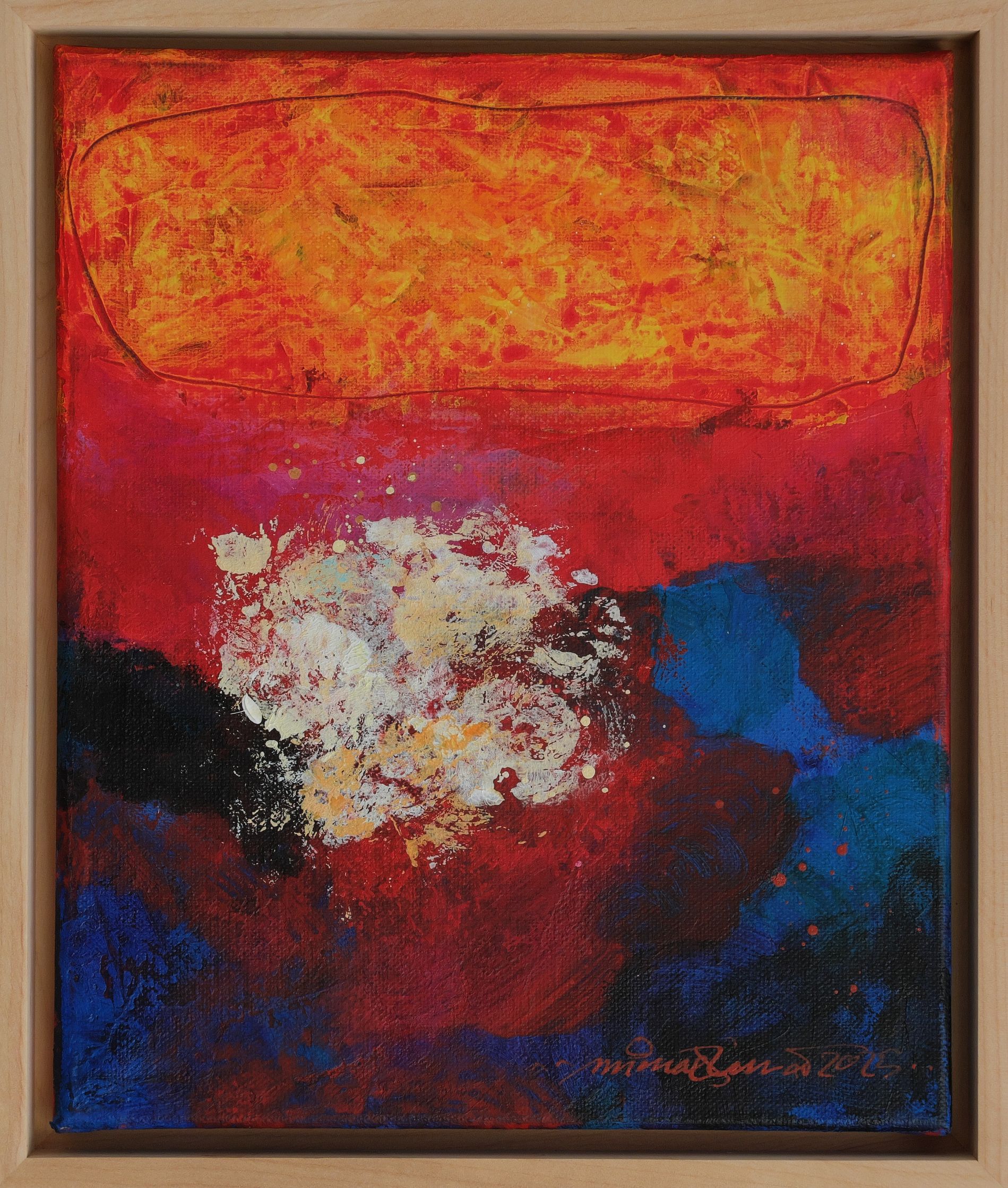 Obraz „Bílý keř“ 30×25 cm – Michal Halva