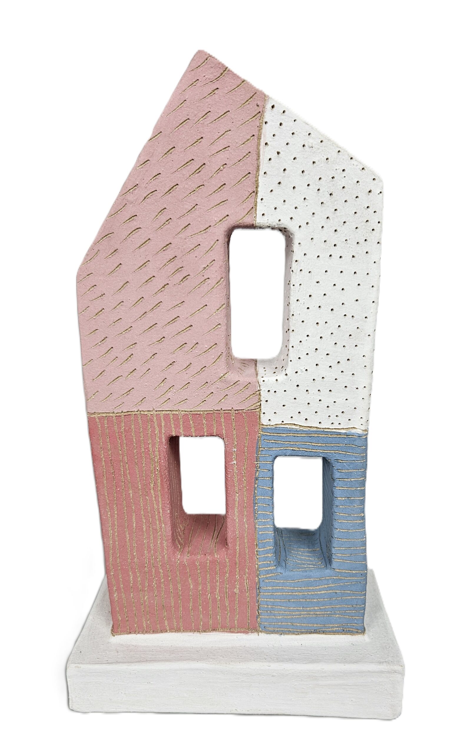 Keramická plastika „Domek“ bílý – Karel Frantel