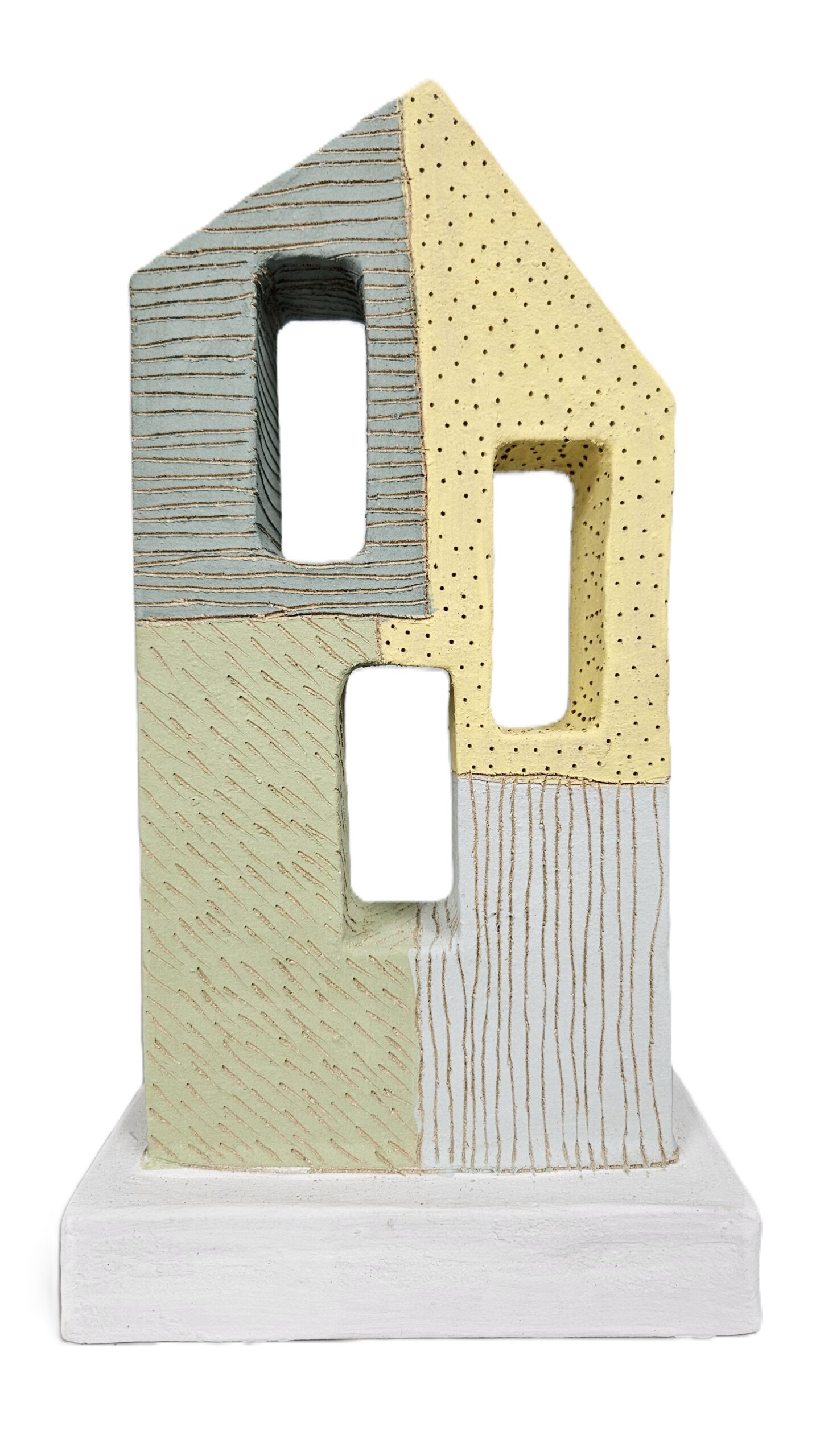 Keramická plastika "Domek" žlutý II. - Karel Frantel - Obrázek 3