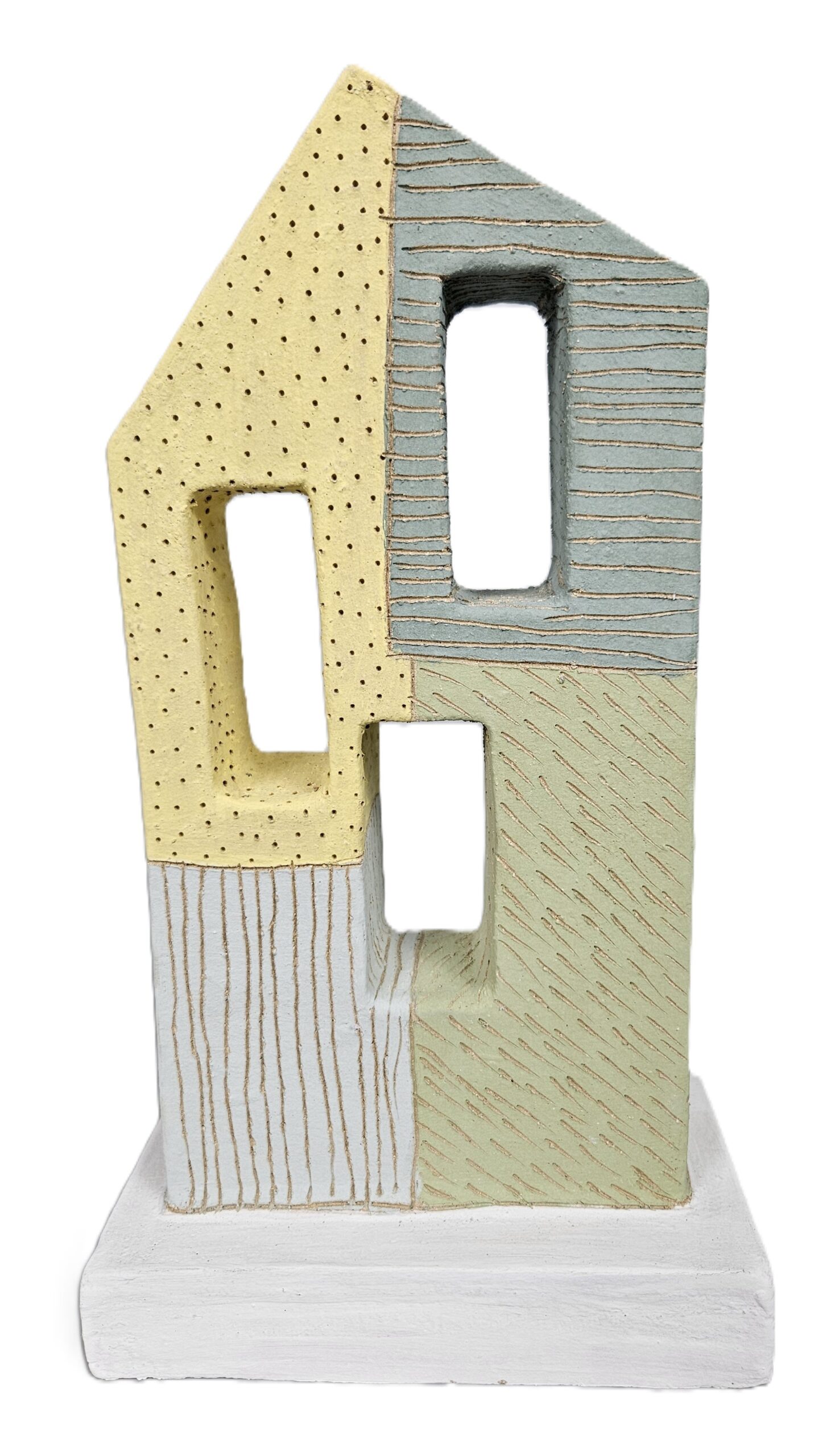 Keramická plastika „Domek“ žlutý II. – Karel Frantel