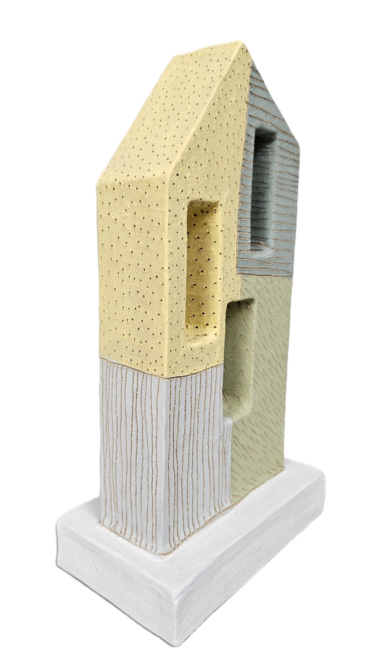 Keramická plastika "Domek" žlutý II. - Karel Frantel - Obrázek 2