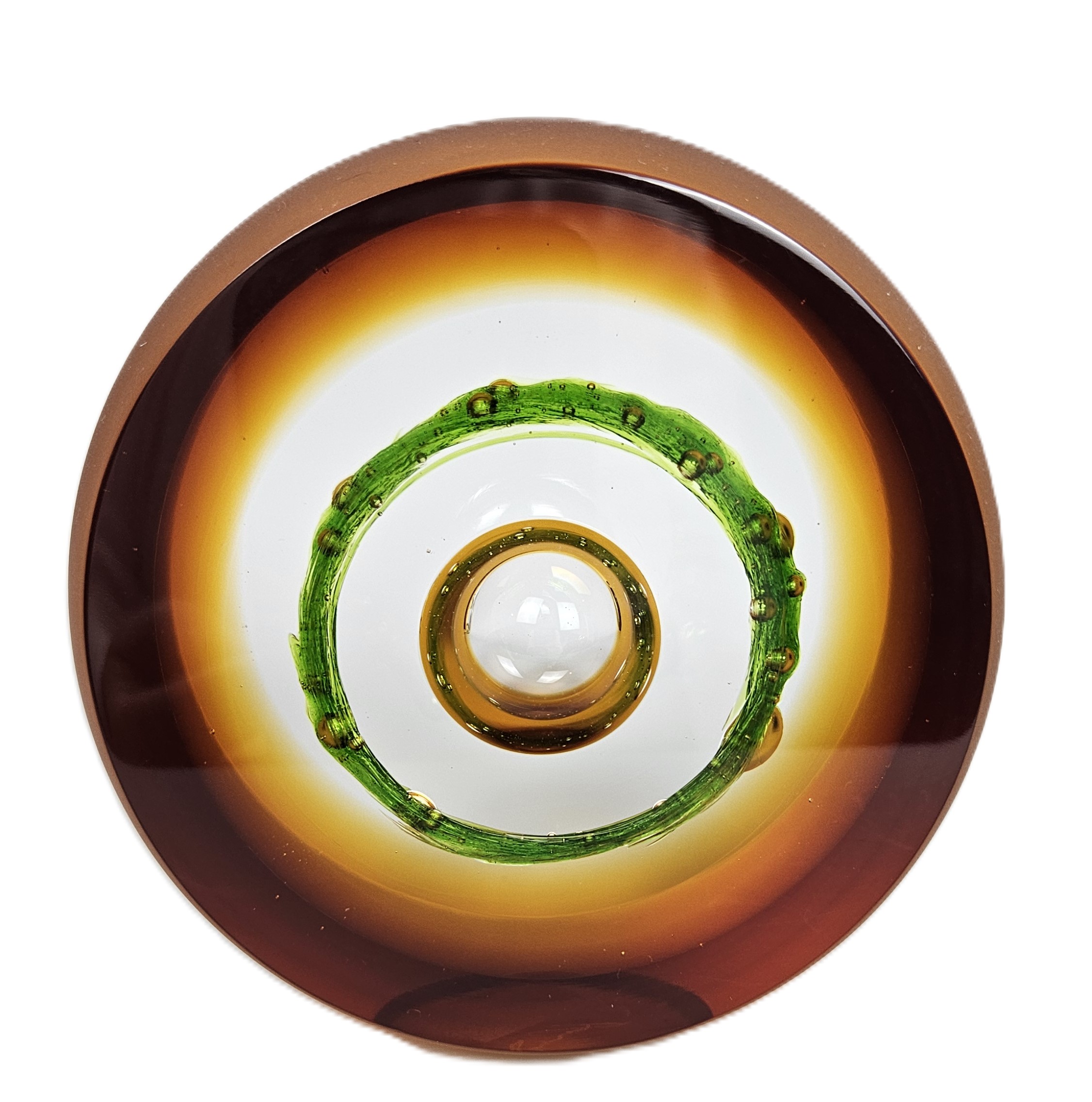 Skleněný artefakt „Kolo“ 11×7 cm – Pavel Havelka