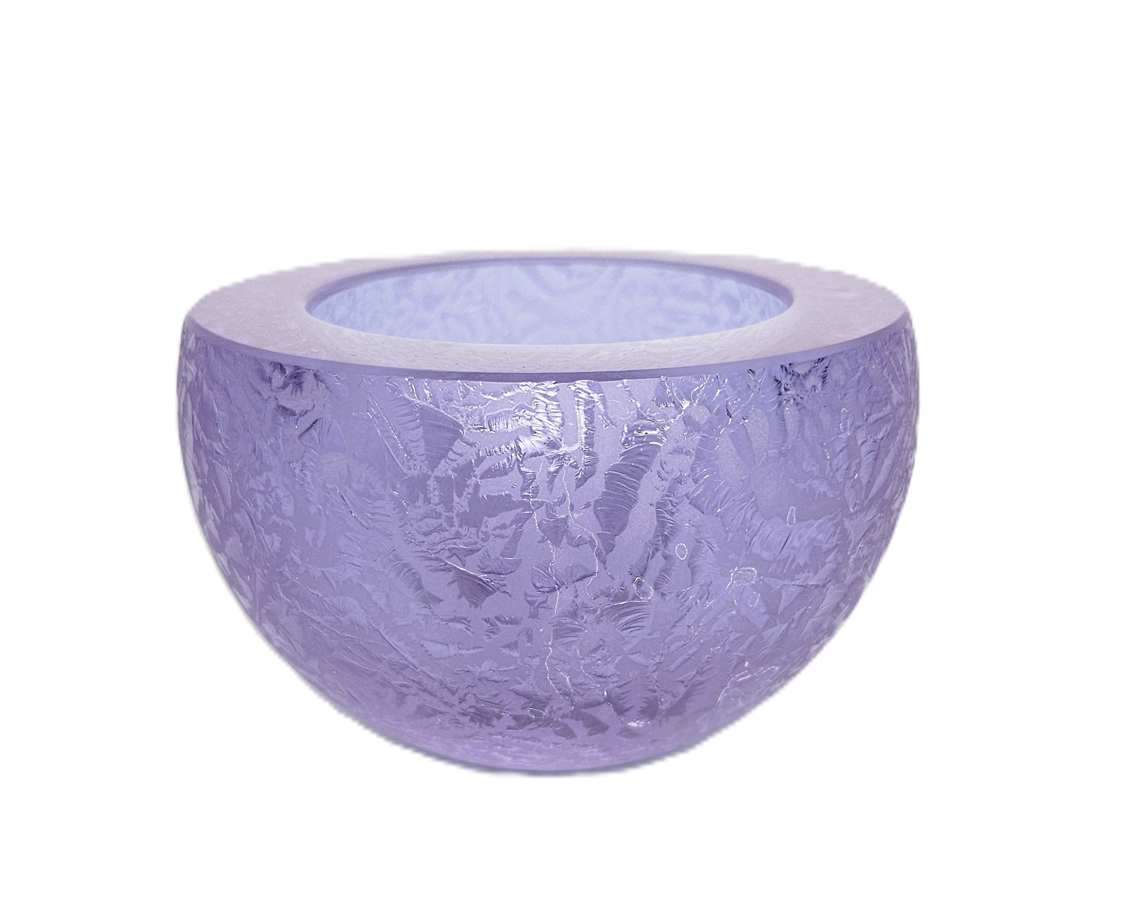 Křišťálová miska „Fialová“ 12 x 8 cm – Pavel Havelka