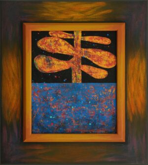 Obraz "Zlatý strom" 48x43 cm - Michal Halva