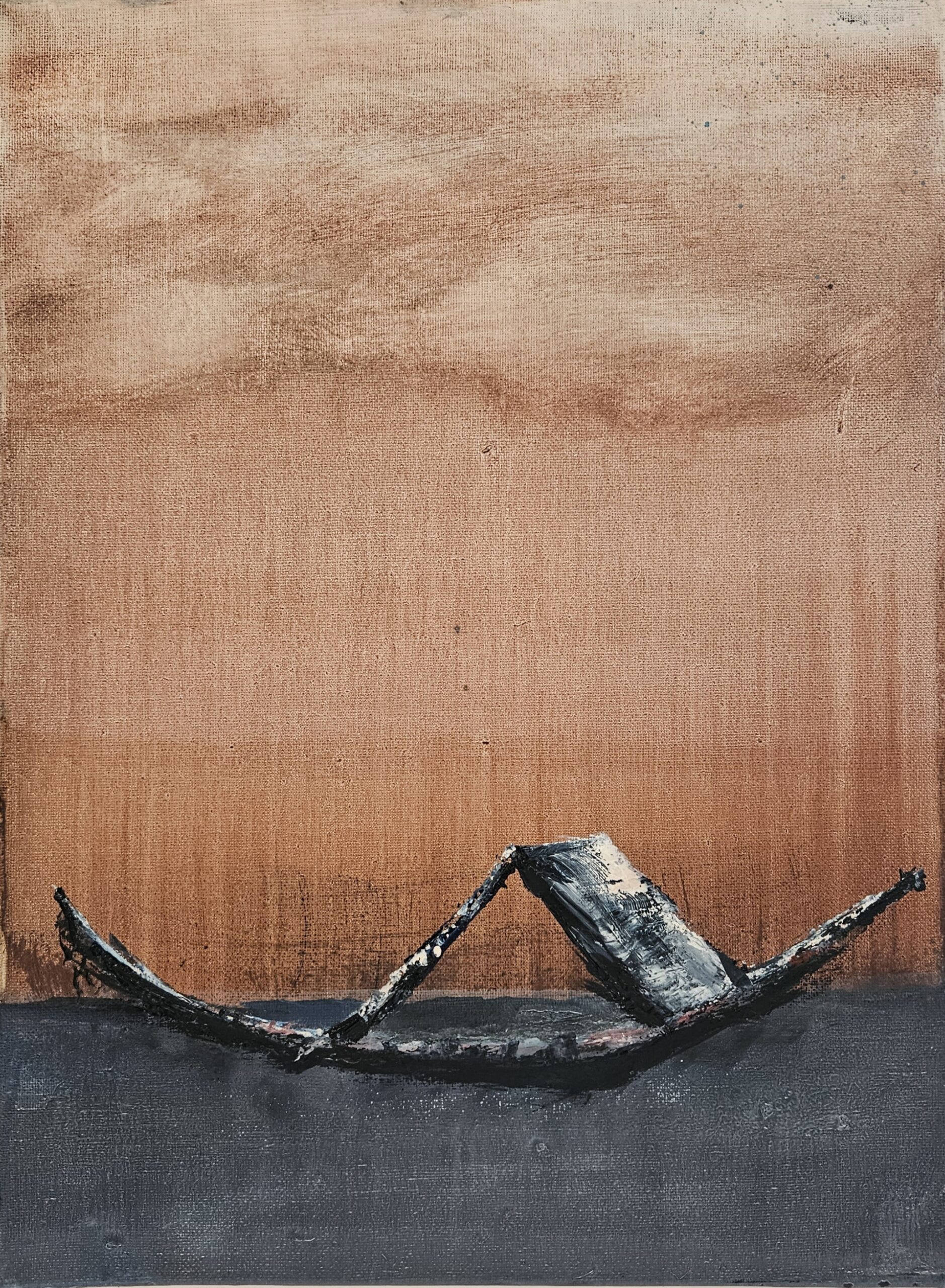 Obraz „Loď“ 40×30 cm – Oldřich Tichý