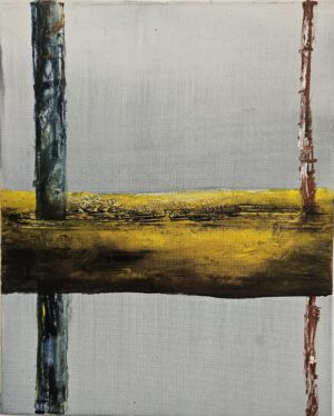 Obraz "Žlutý horizont" 50x40 cm - Oldřich Tichý