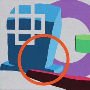 Obraz "Flying stones 7" 60 x 60 cm - Aldin Popaja
